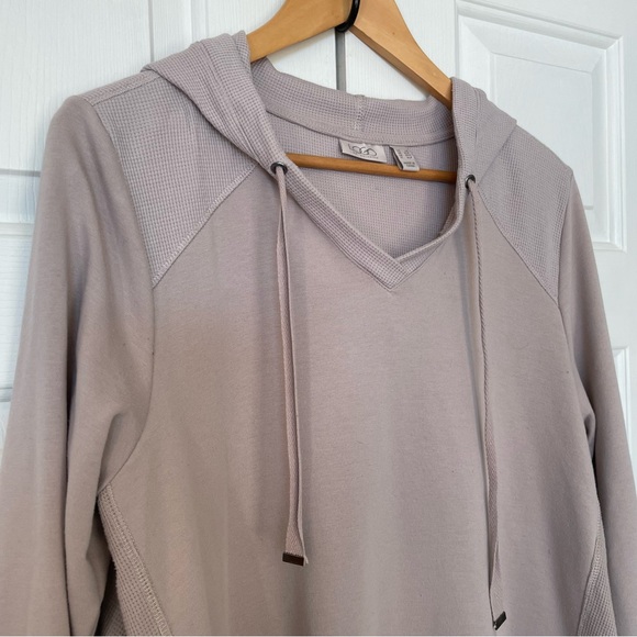 Lori Goldstein Waffle & French
Terry Pullover Hoodie Sz. PL - Picture 3 of 12